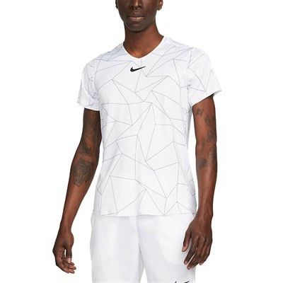 Nike Dri-Fit Advantage Geometric Erkek Tenis Tişörtü